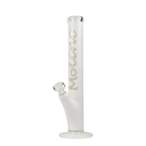 MolinoGlass | White Widow - Coated Cylinder Glass Bong | 7mm
