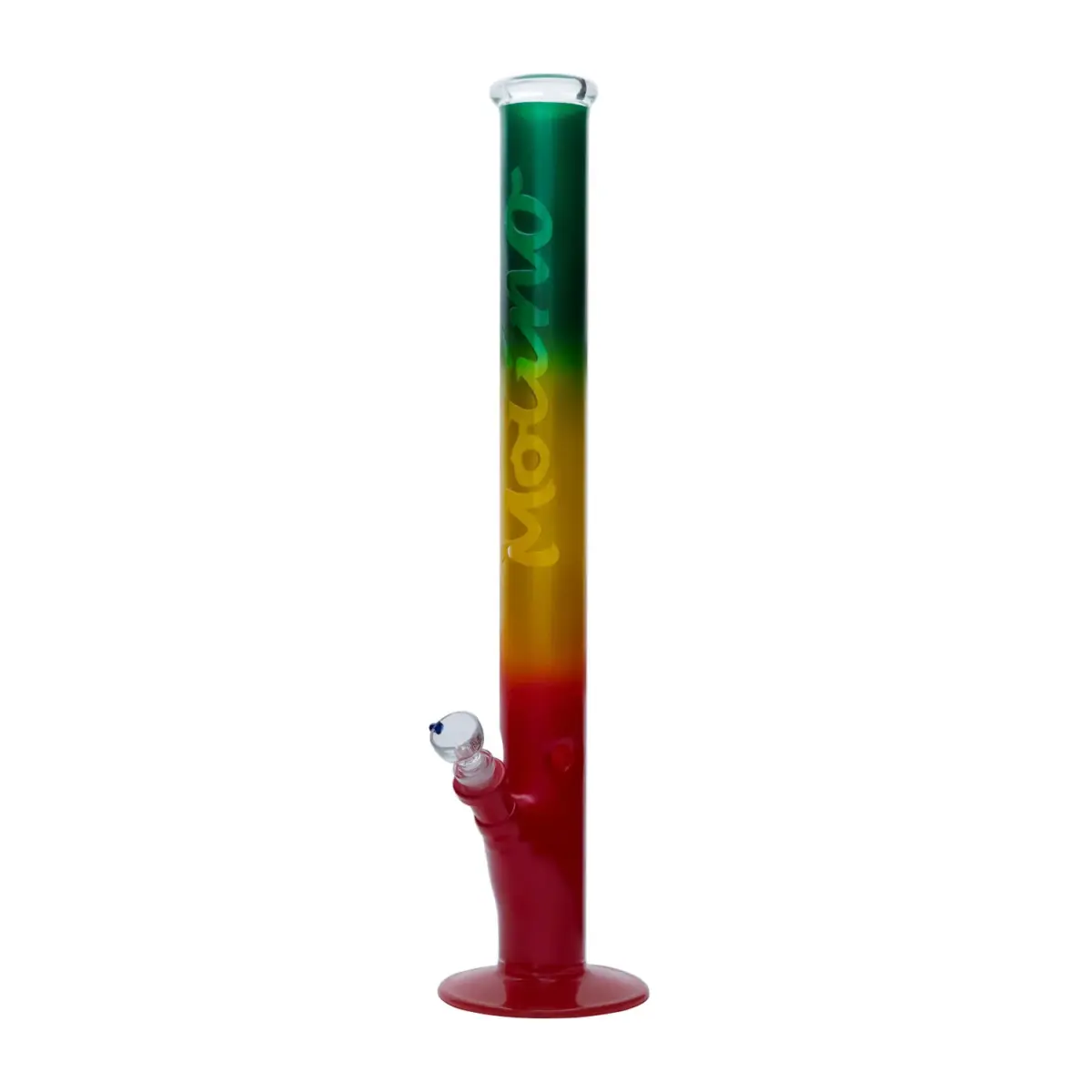 MolinoGlass | Rasta - Coated Cylinder Glass Bong | 7mm - Image 1