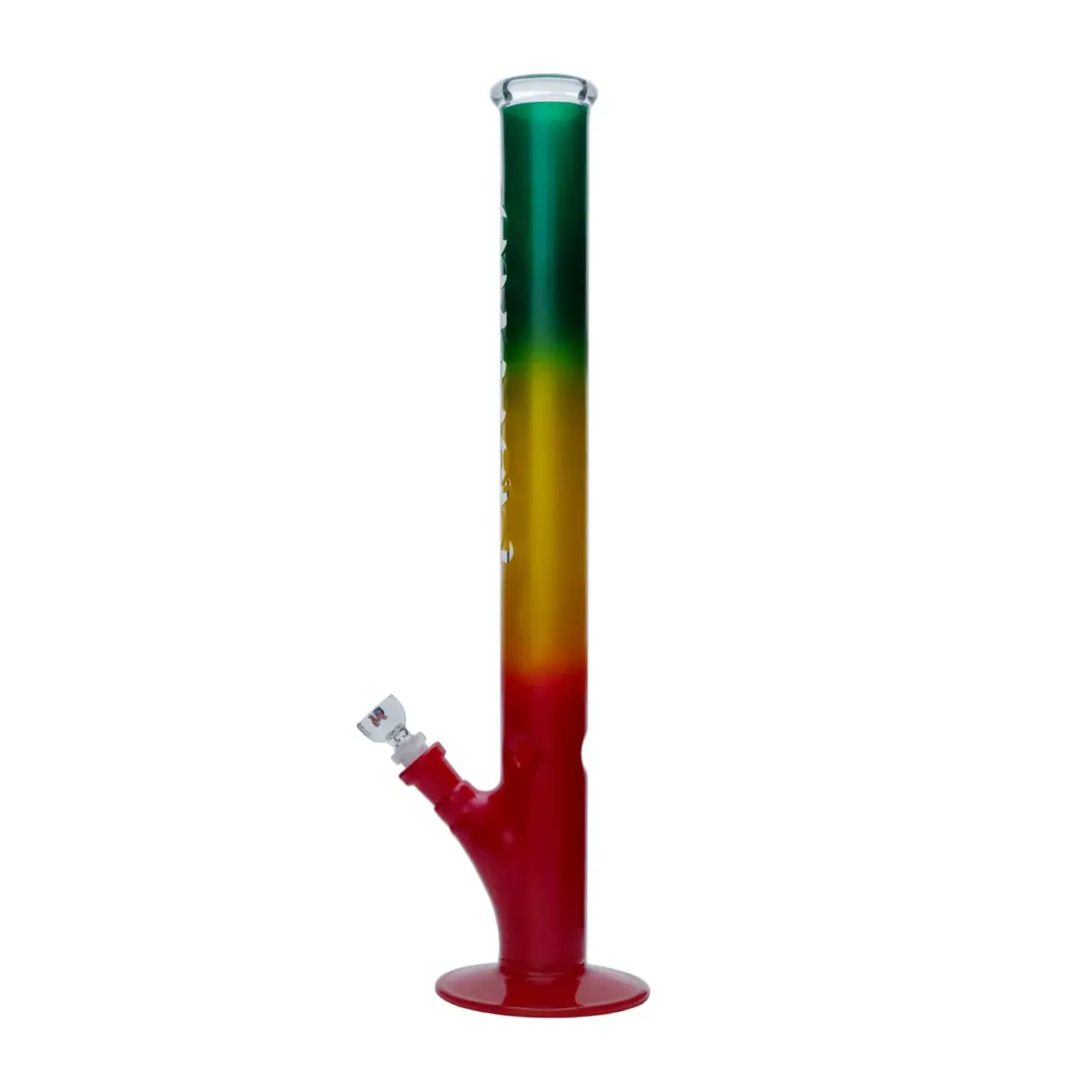 MolinoGlass | Rasta - Coated Cylinder Glass Bong | 7mm - Image 2