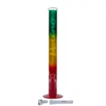 MolinoGlass | Rasta - Coated Cylinder Glass Bong | 7mm - Image 4