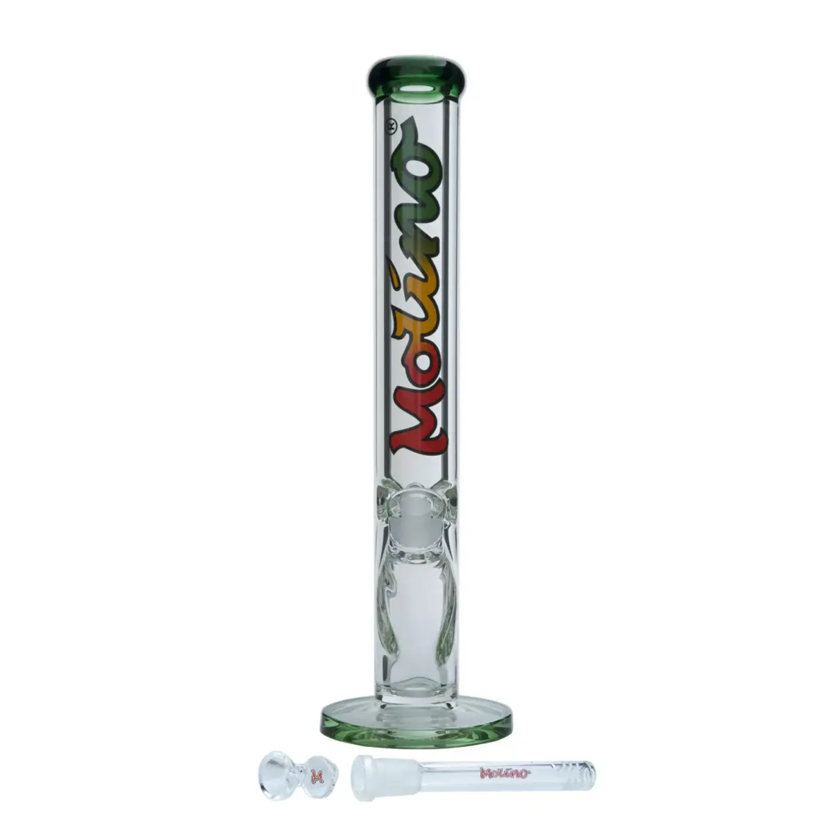 MolinoGlass | Rasta - Cylinder Glass Bong | 9mm - Image 3