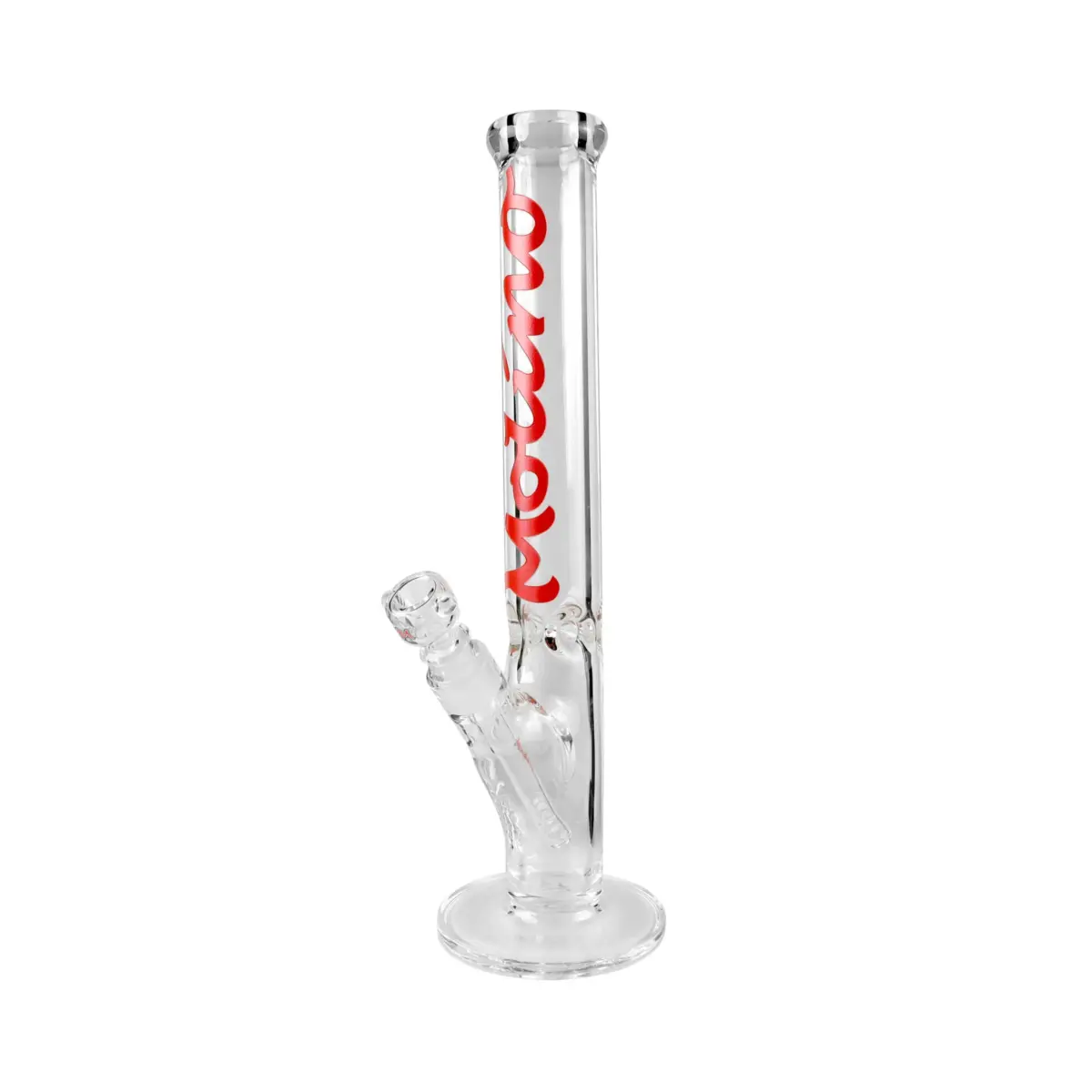 MolinoGlass | Red - Cylinder Glass Bong | 9mm - Image 1