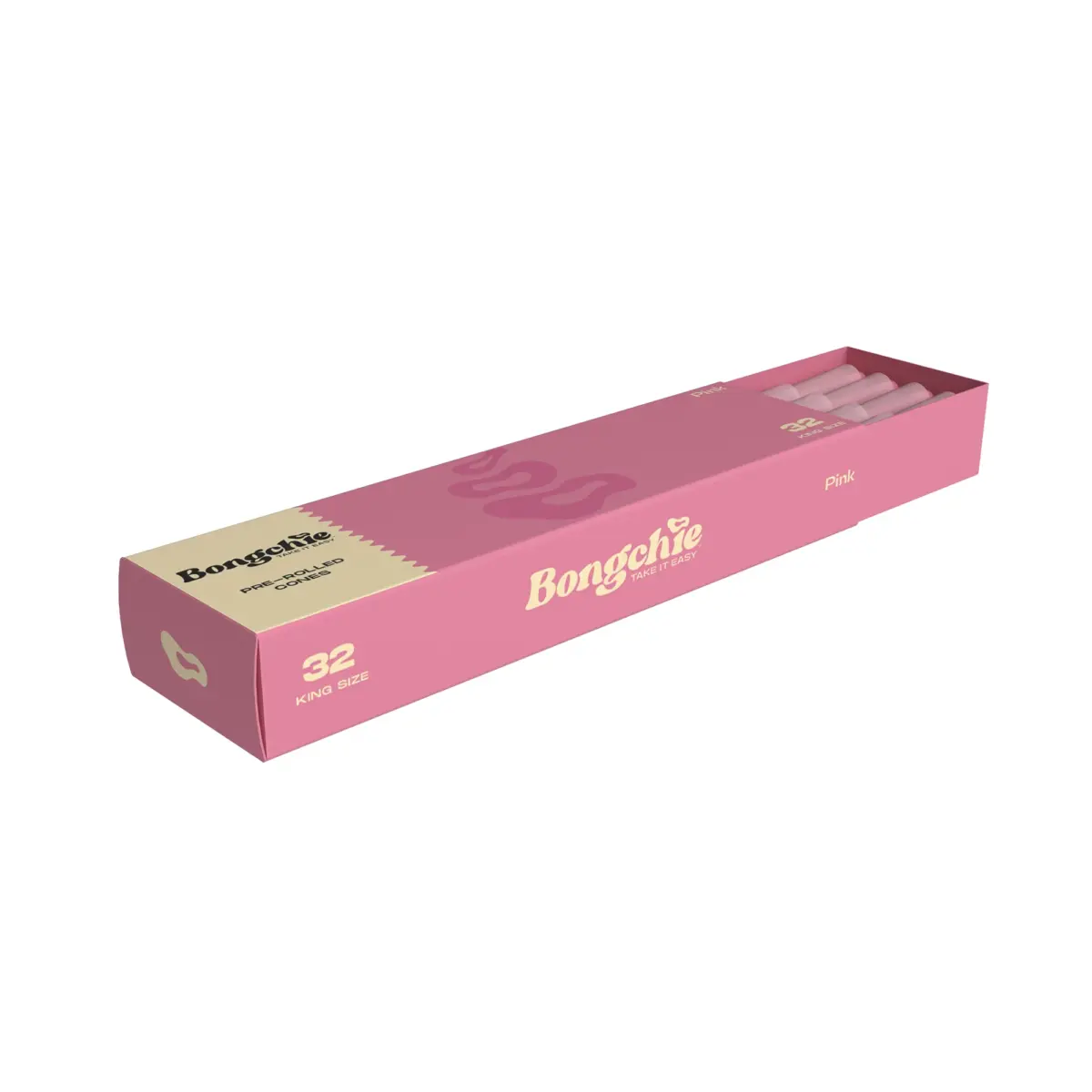 Bongchie | Pink - KS Pre Rolled Cone | 32pcs - Image 1