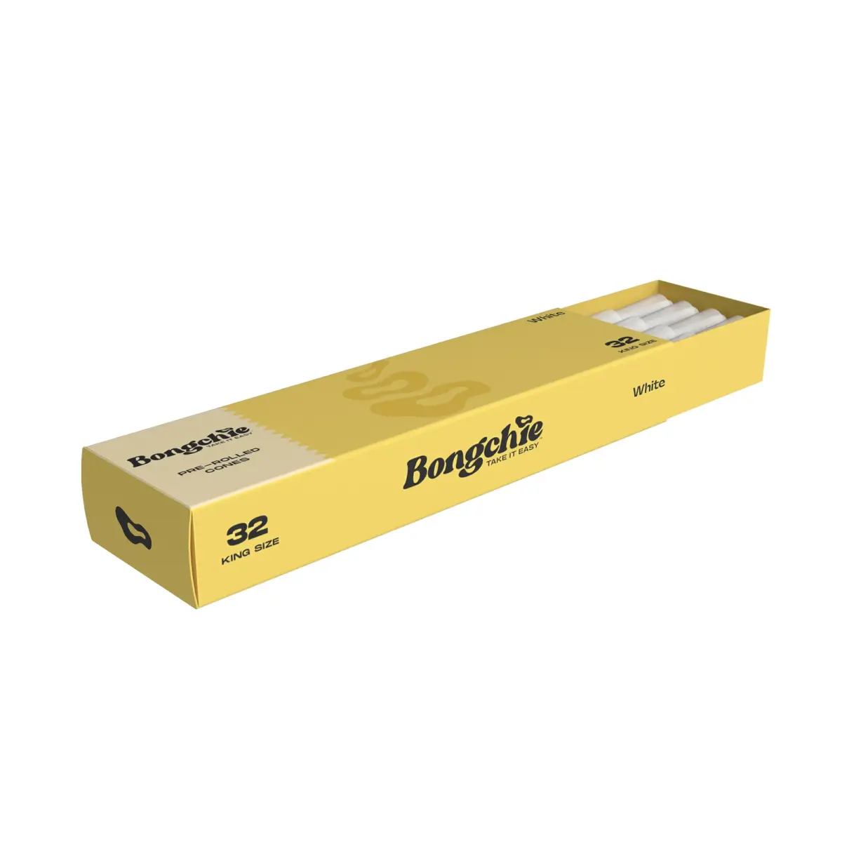 Bongchie | White - KS Pre Rolled Cone | 32pcs - Image 1