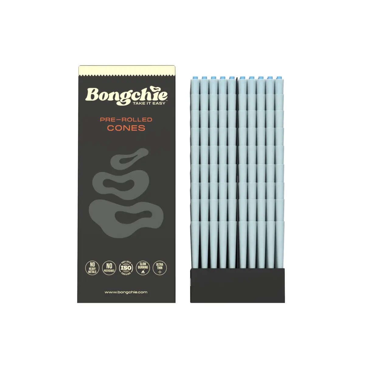 Bongchie | Blue - 1 1/4 Pre Rolled Cone | 900pcs - Image 1