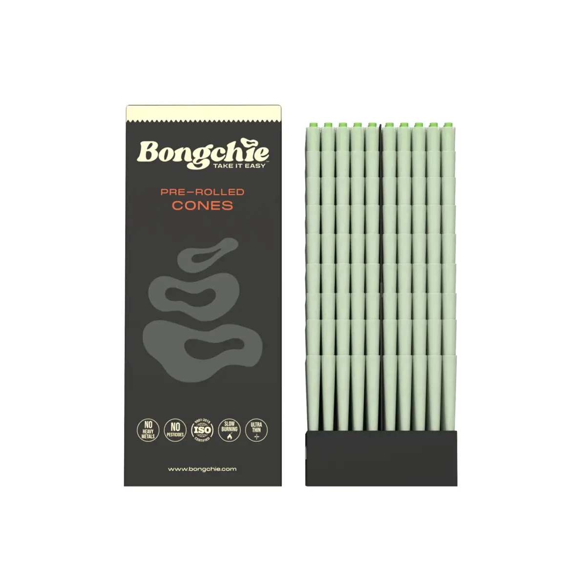 Bongchie | Green - KS Pre Rolled Cone | 800pcs - Image 1