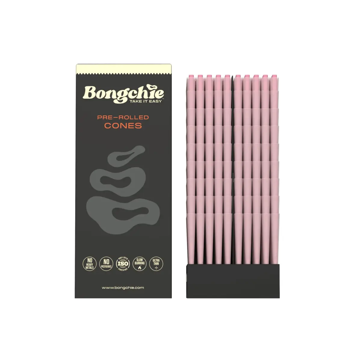 Bongchie | Pink - KS Pre Rolled Cone | 800pcs - Image 1