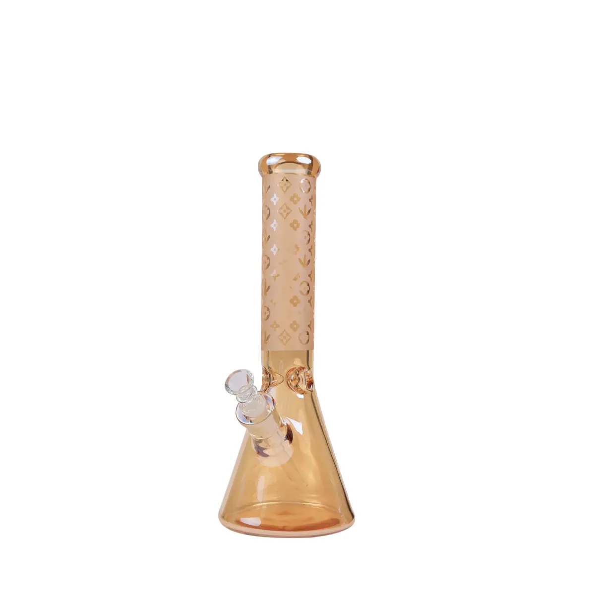 Golden LV Beaker - Glass Bong - Image 1