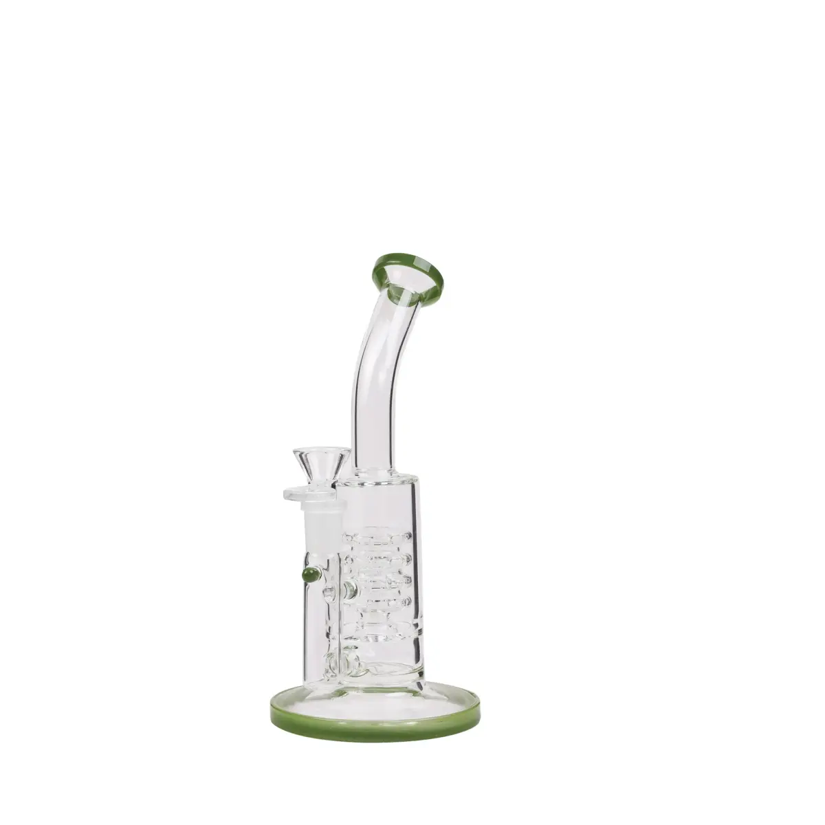 Green Stemless Percolator - Glass Bong - Image 1