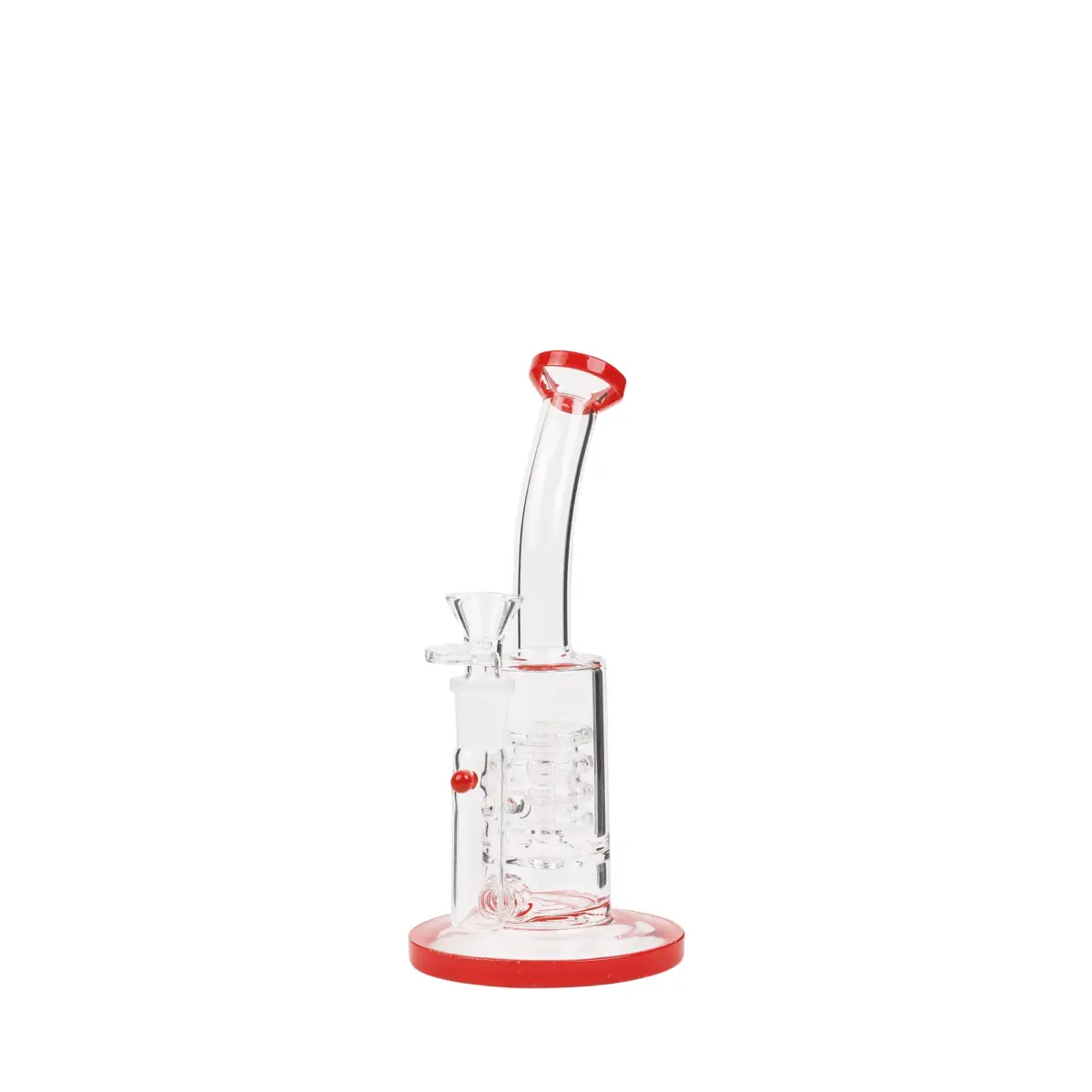 Red Stemless Percolator - Glass Bong - Image 1