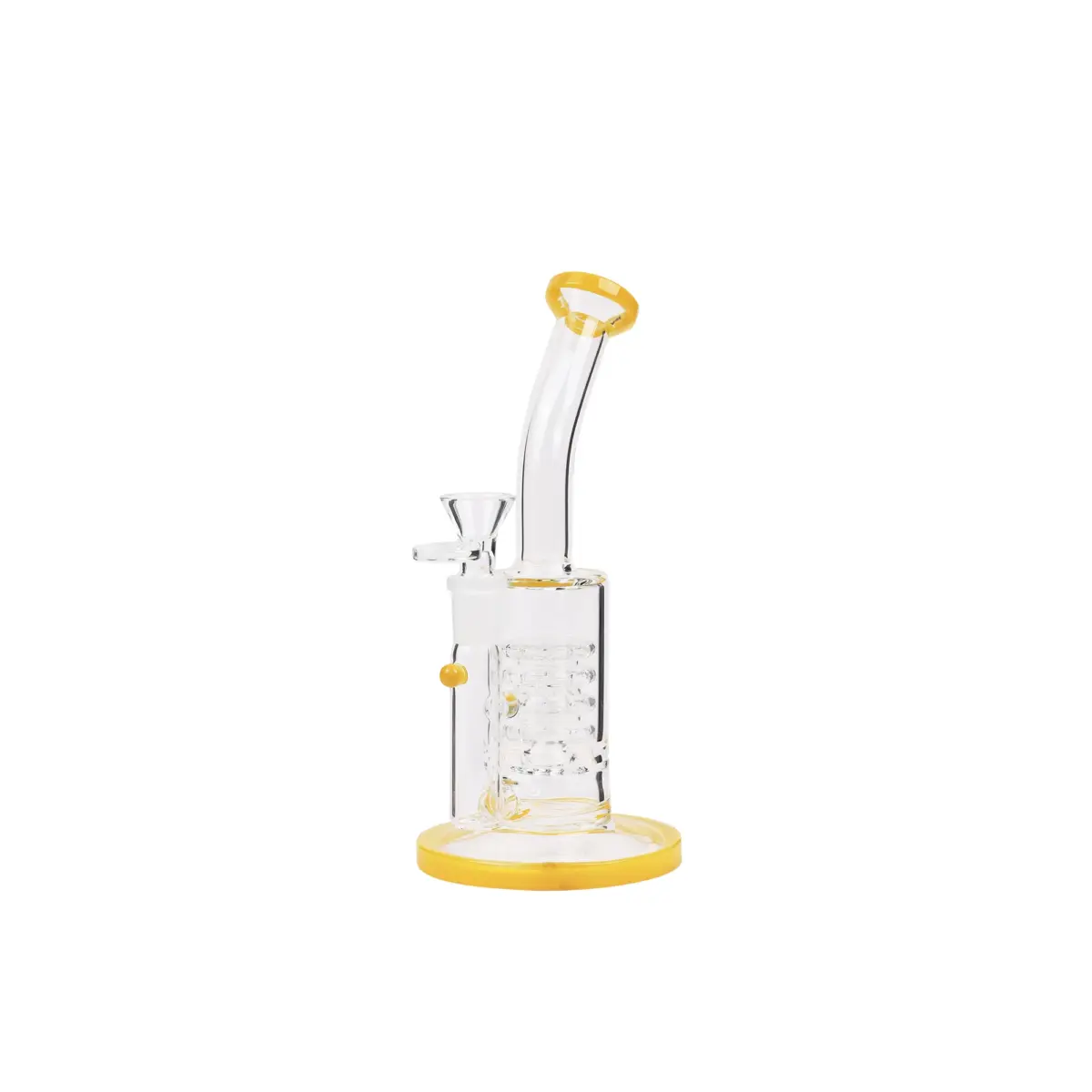 Yellow Stemless Percolator - Glass Bong - Image 1