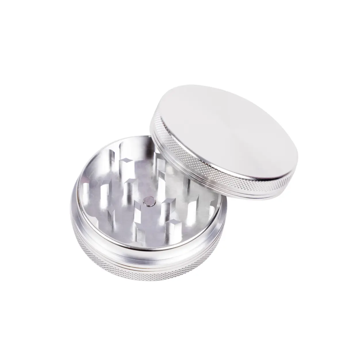 Silver 2L - Aluminium Grinder - Image 1