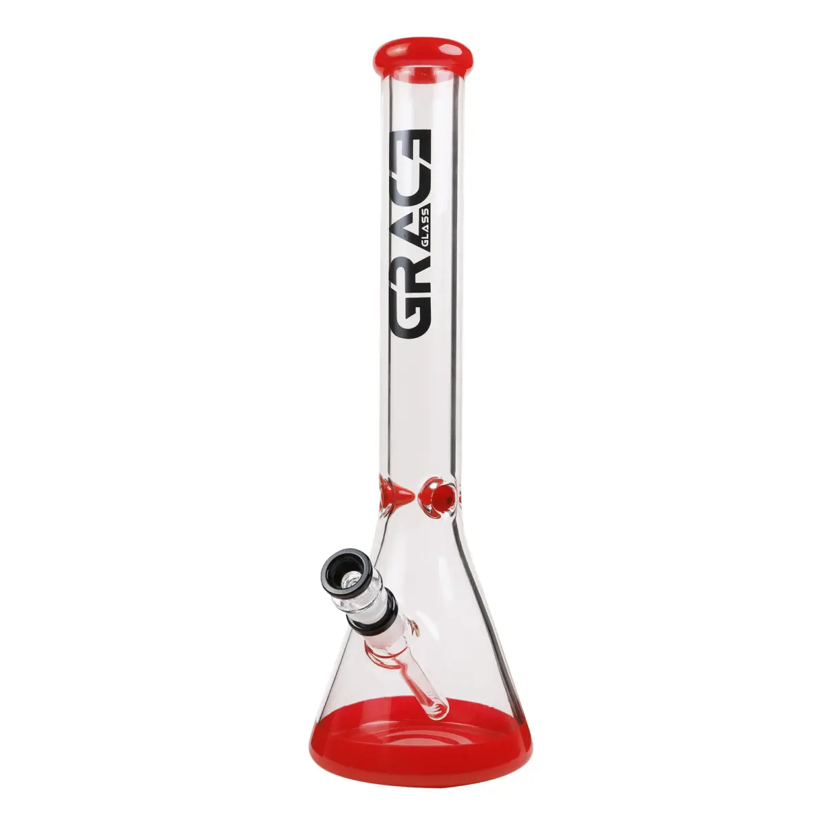 Grace | Red - Classic Beaker Glass Bong - Image 1