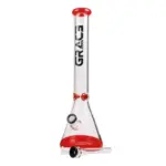 Grace | Red - Classic Beaker Glass Bong - Image 4