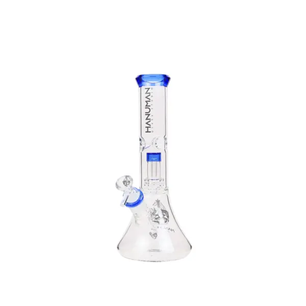 Hanuman | Blue Percolator - Glass Bong