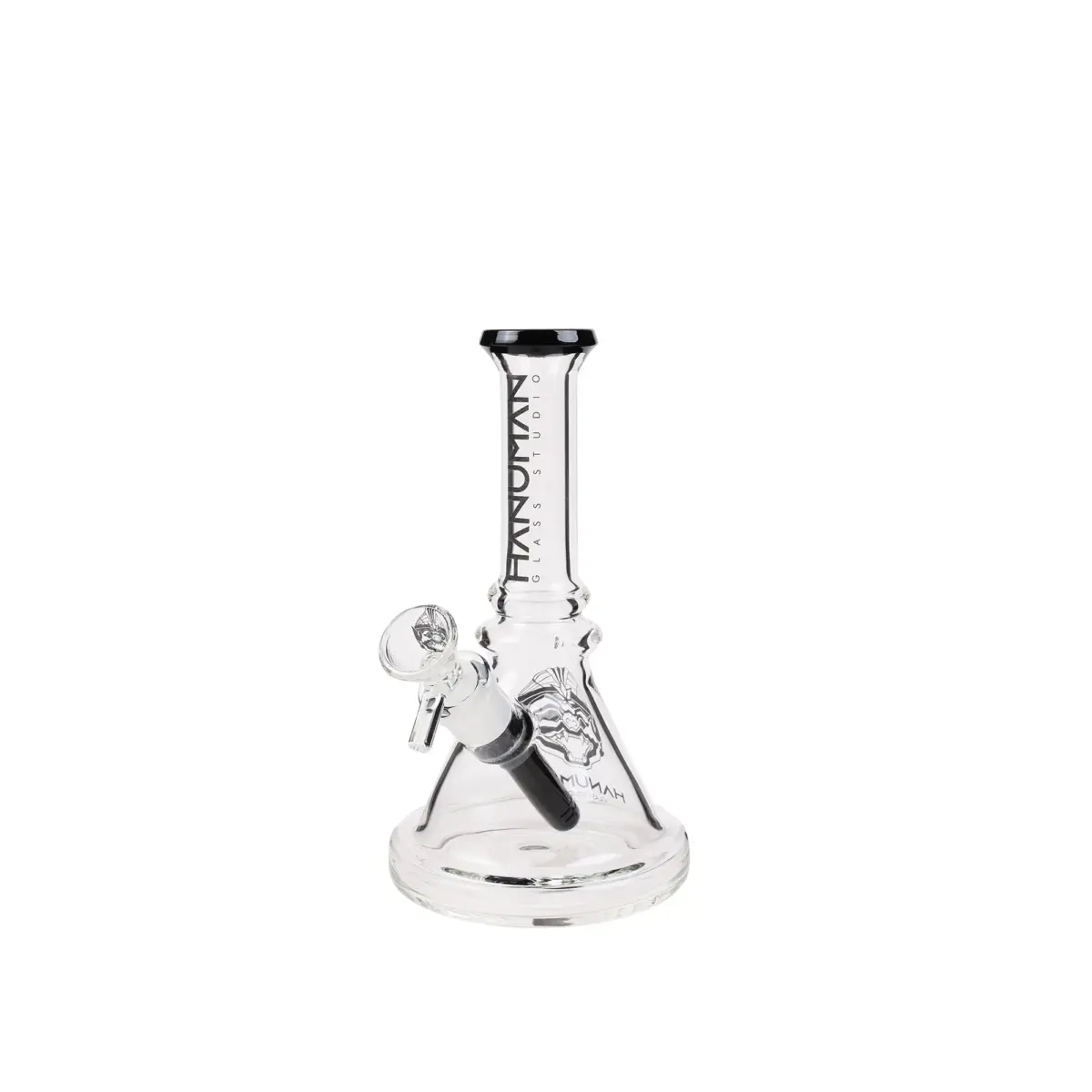 Hanuman | Black Mini Beaker - Glass Bong - Image 1