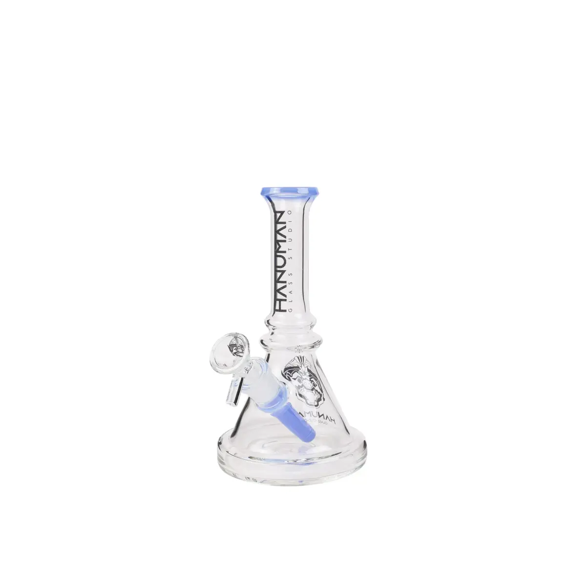 Hanuman | Blue Mini Beaker - Glass Bong - Image 1