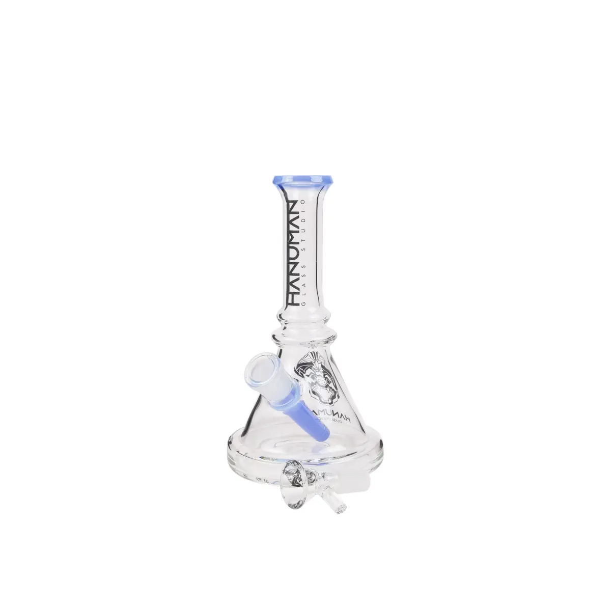 Hanuman | Blue Mini Beaker - Glass Bong - Image 2
