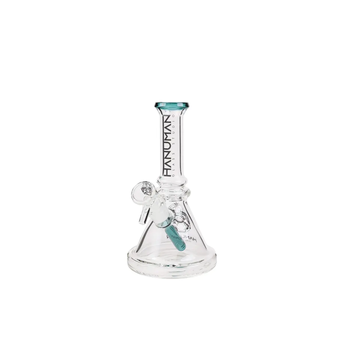 Hanuman | Green Mini Beaker - Glass Bong - Image 1