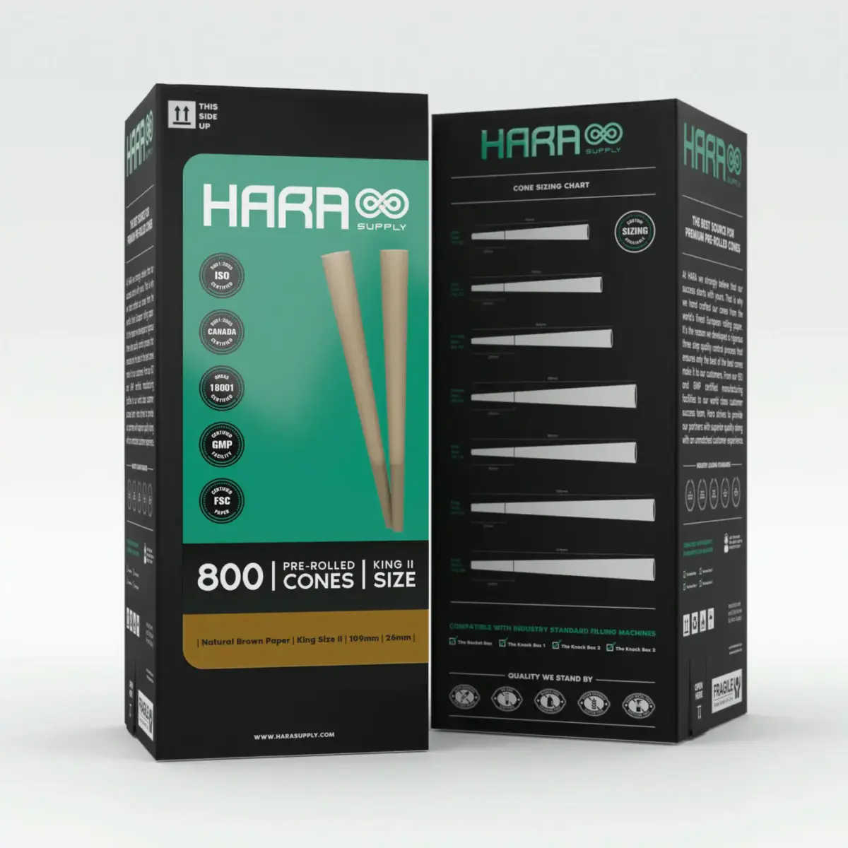 Hara | Unbleached - KS Pre Rolled Cone | 800pcs - Image 1