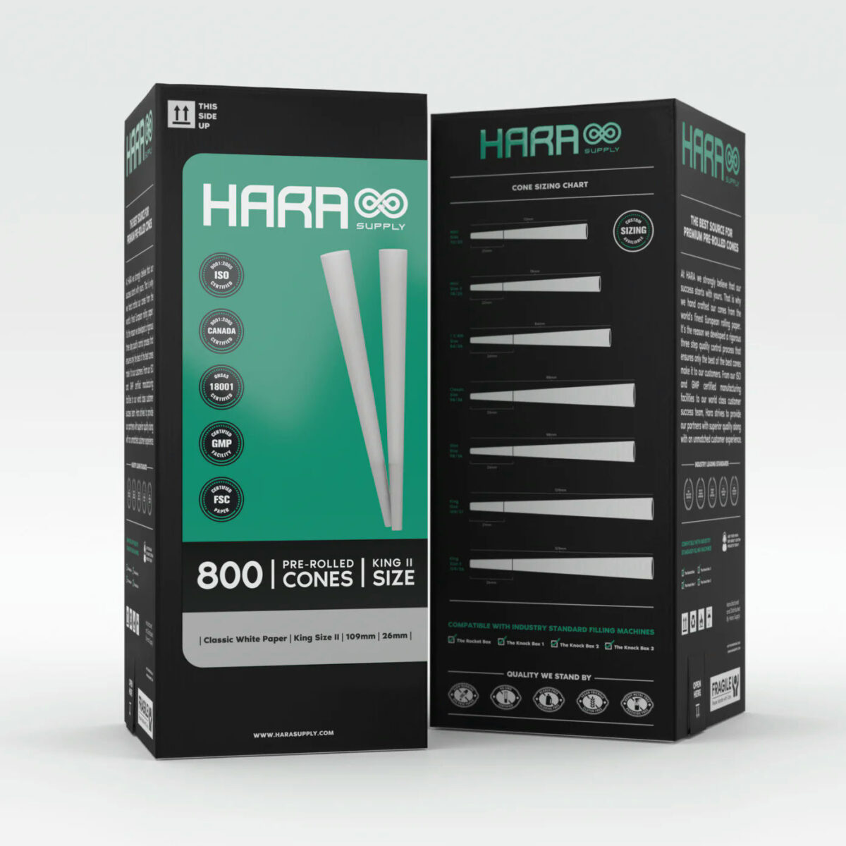 Hara | Unbleached - KS Pre Rolled Cone | 800pcs - Image 1