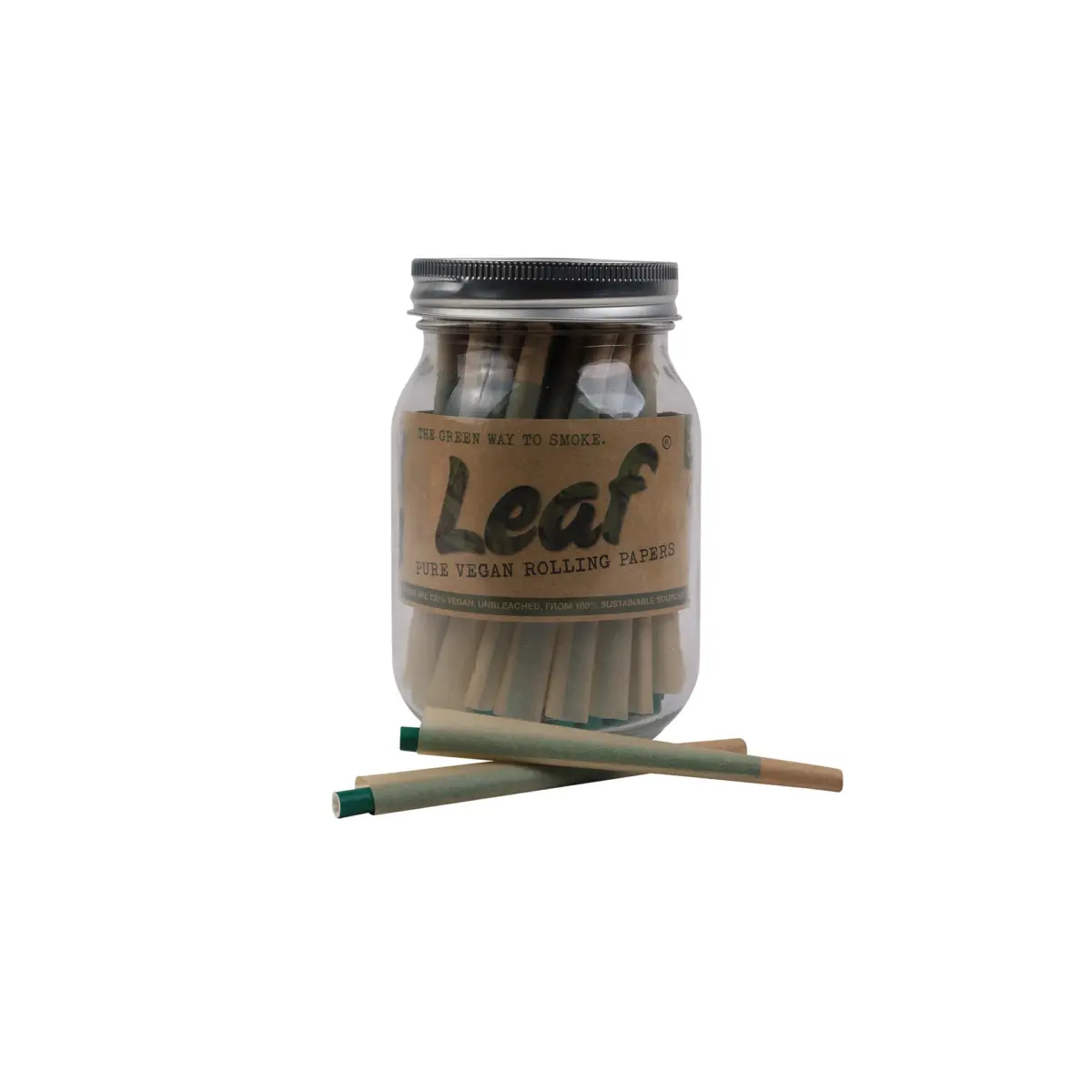 Leaf | Unbleached - KS Pre Rolled Cone | 40pcs - Image 1