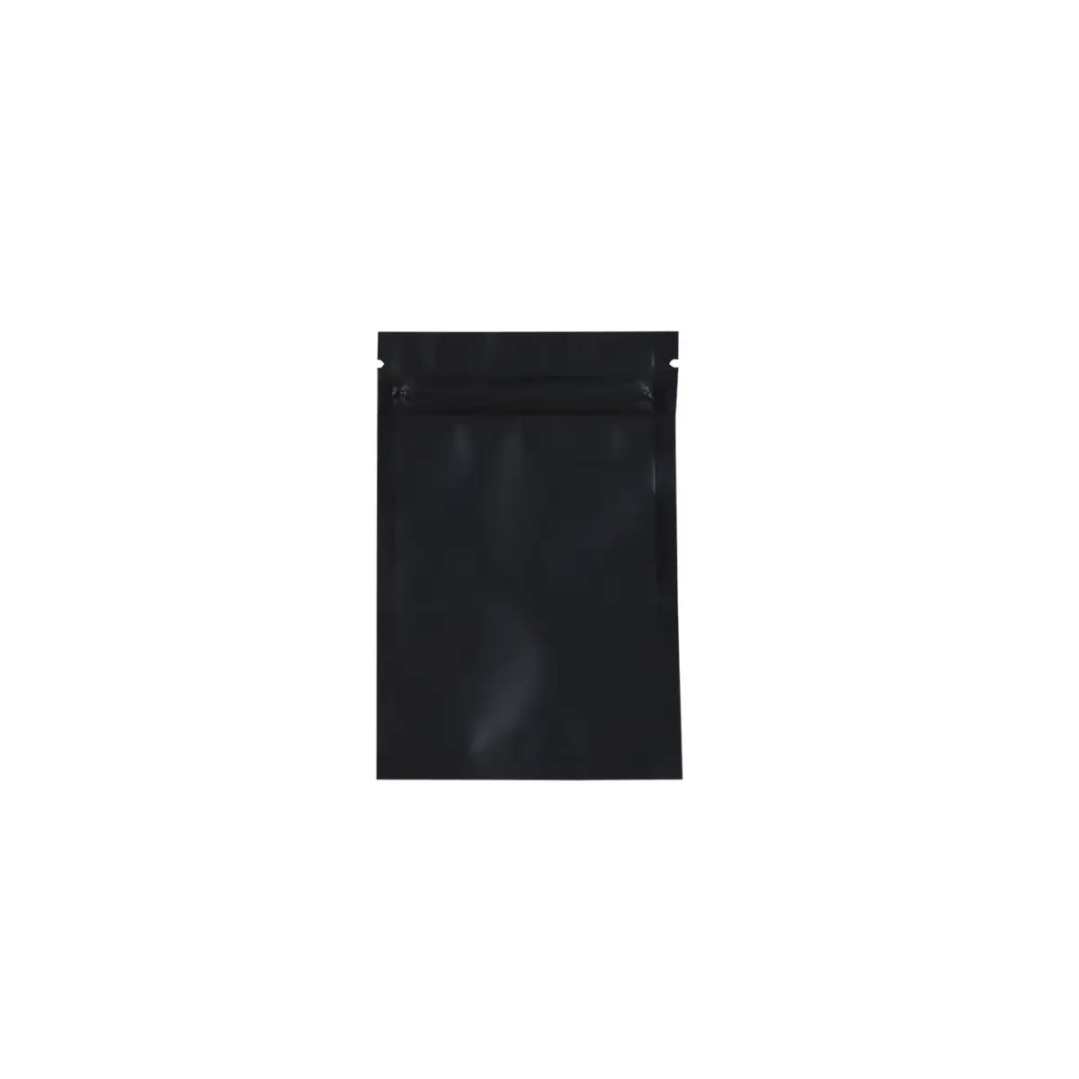 Black - Small - Mylar Ziplock | 100pcs - Image 1