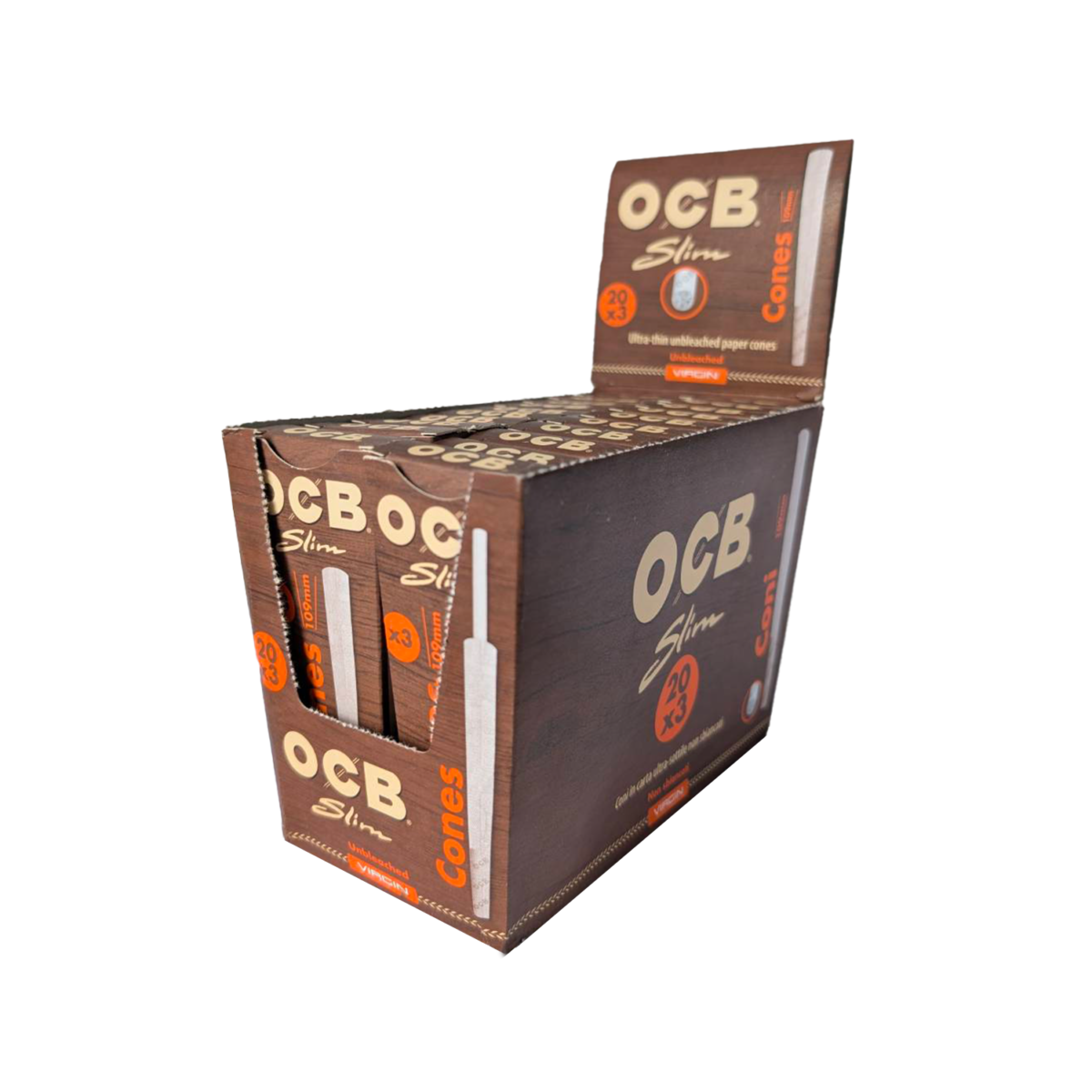 OCB | King Size VIRGIN Pre-Rolled Cones | 20pcs - Image 1