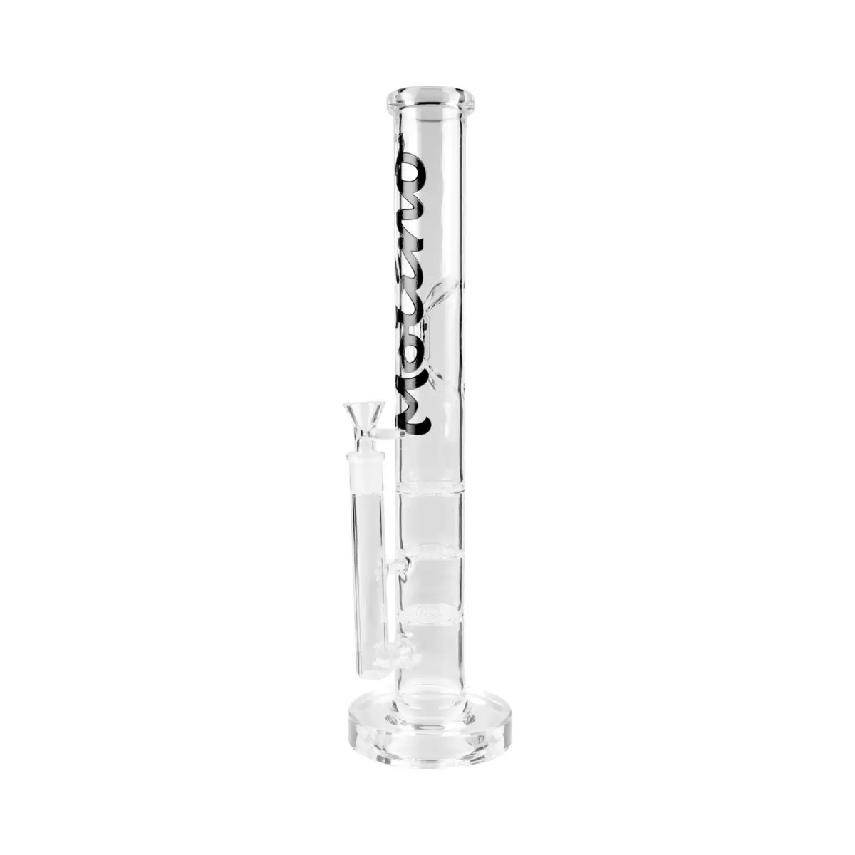 MolinoGlass | Black Triple Disc - Stemless Percolator Bong - Image 1