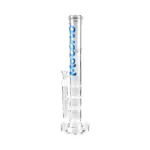 MolinoGlass | Blue Triple Disc - Stemless Percolator Bong
