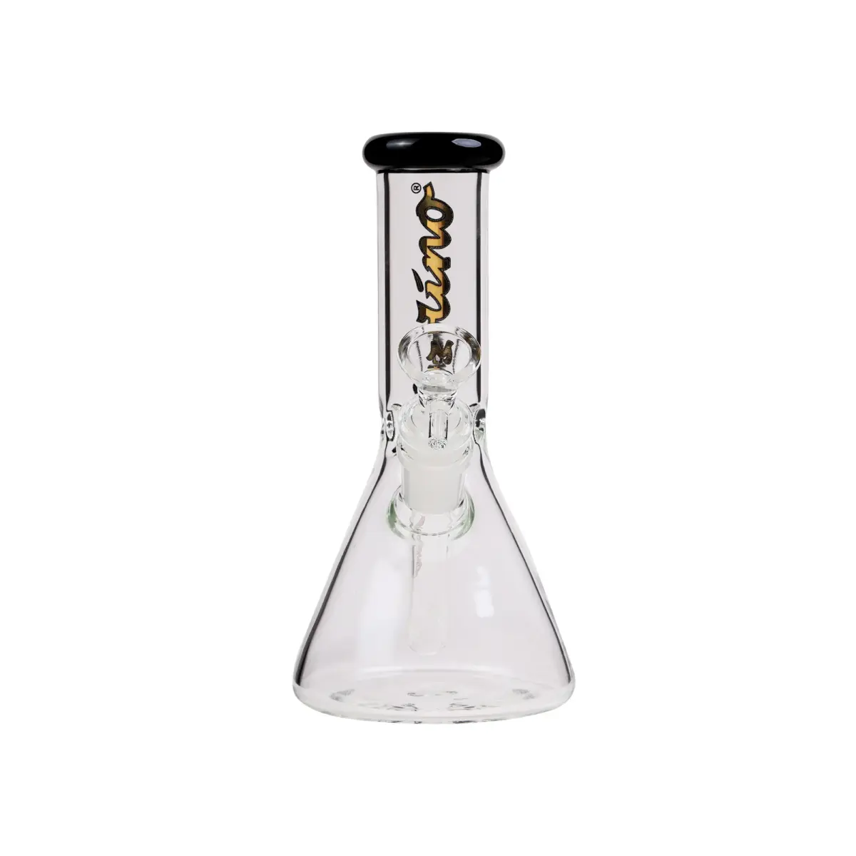 MolinoGlass | Tiny Golden Black - Beaker Glass Bong - Image 3