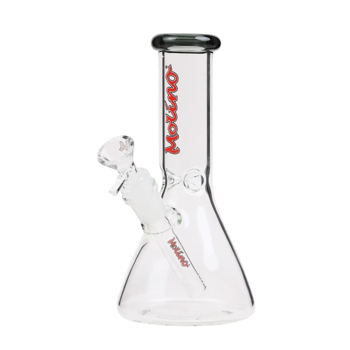 MolinoGlass | Tiny Gray - Beaker Glass Bong - Image 1