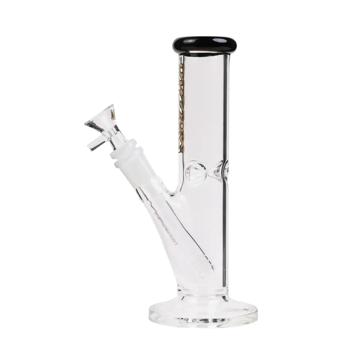 MolinoGlass | Tiny Golden Black - Cylinder Glass Bong - Image 4