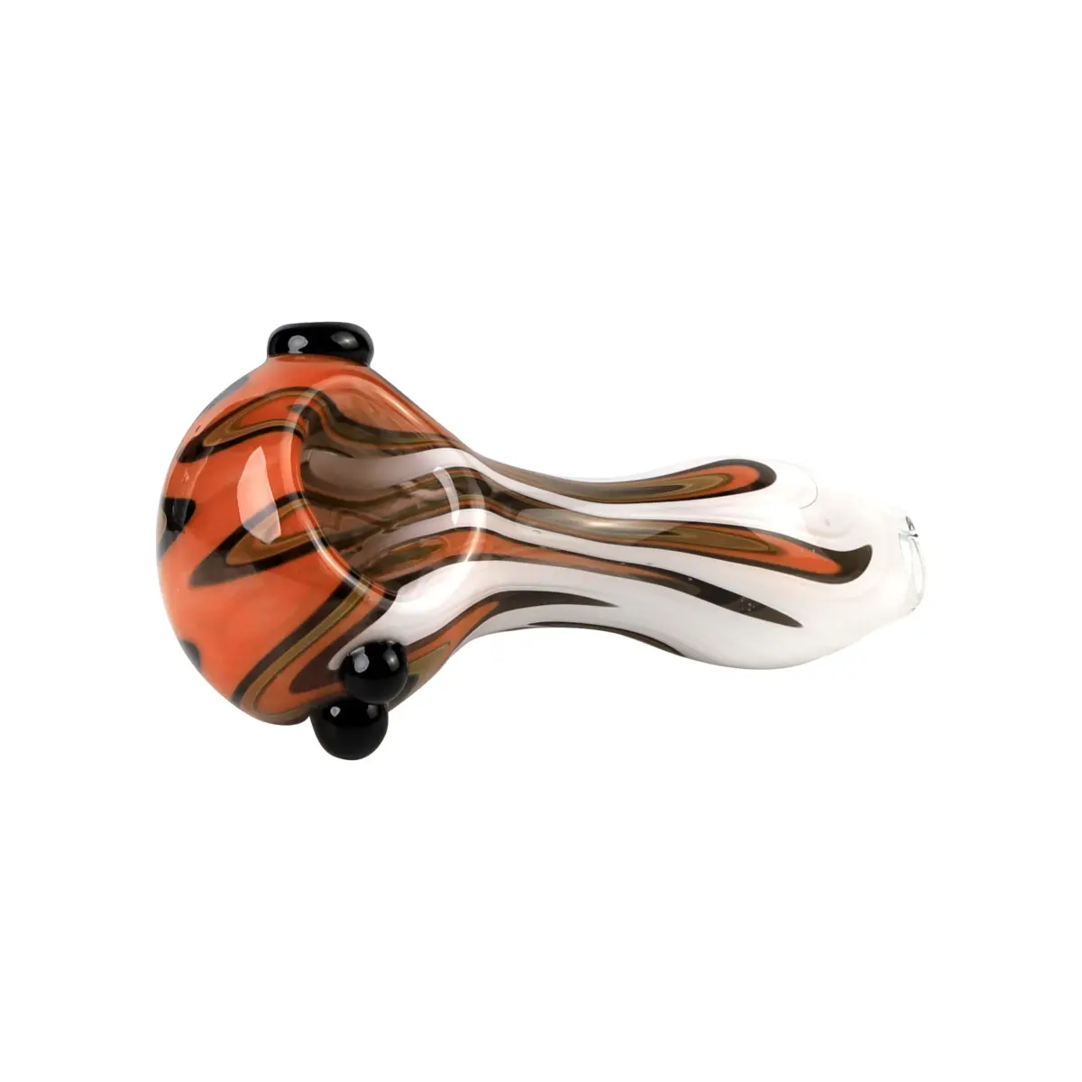 MolinoGlass | Orange White - Glass Pipe - Image 1