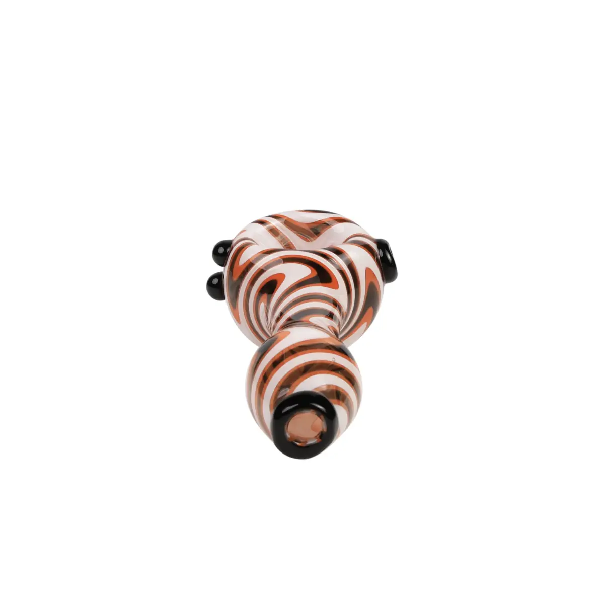 MolinoGlass | Orange White Hurricane - Glass Pipe - Image 2