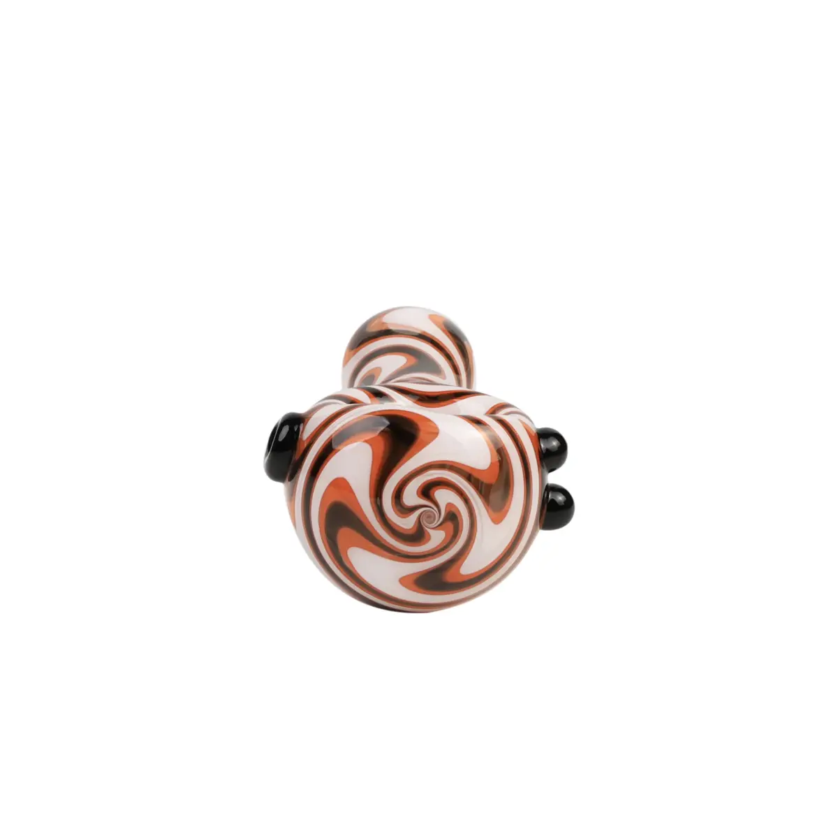 MolinoGlass | Orange White Hurricane - Glass Pipe - Image 3
