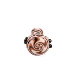 MolinoGlass | Orange White Hurricane - Glass Pipe - Image 3