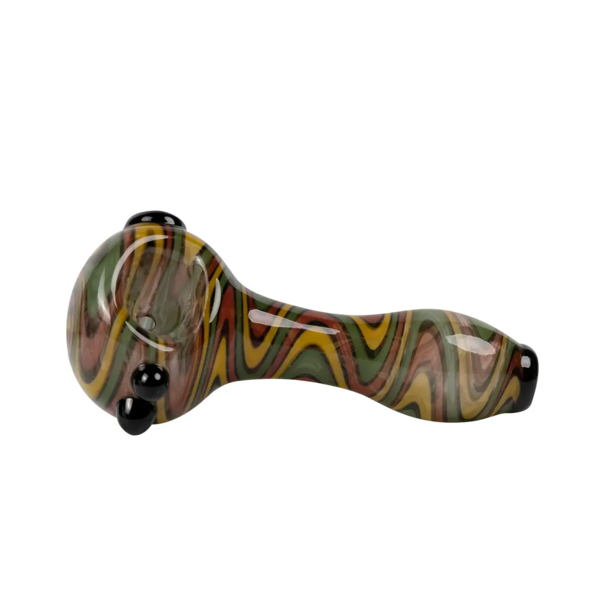 MolinoGlass | Rasta Hurricane - Glass Pipe - Image 1