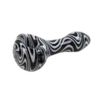 MolinoGlass | Black White Hurricane - Glass Pipe - Image 4