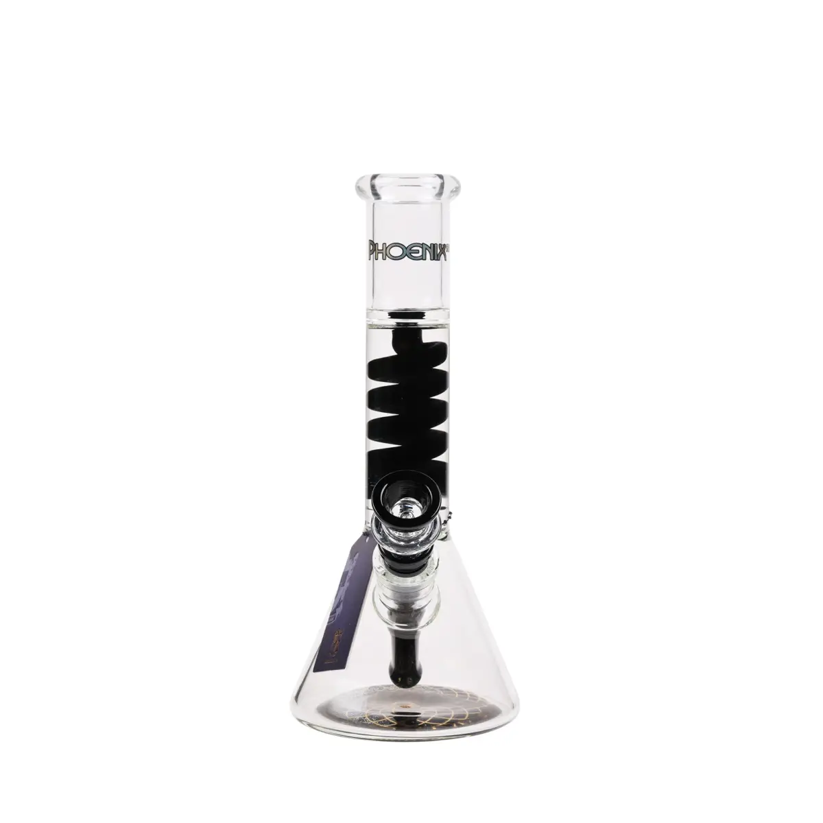 Phoenix | Black Twist Beaker - Glass Bong - Image 3