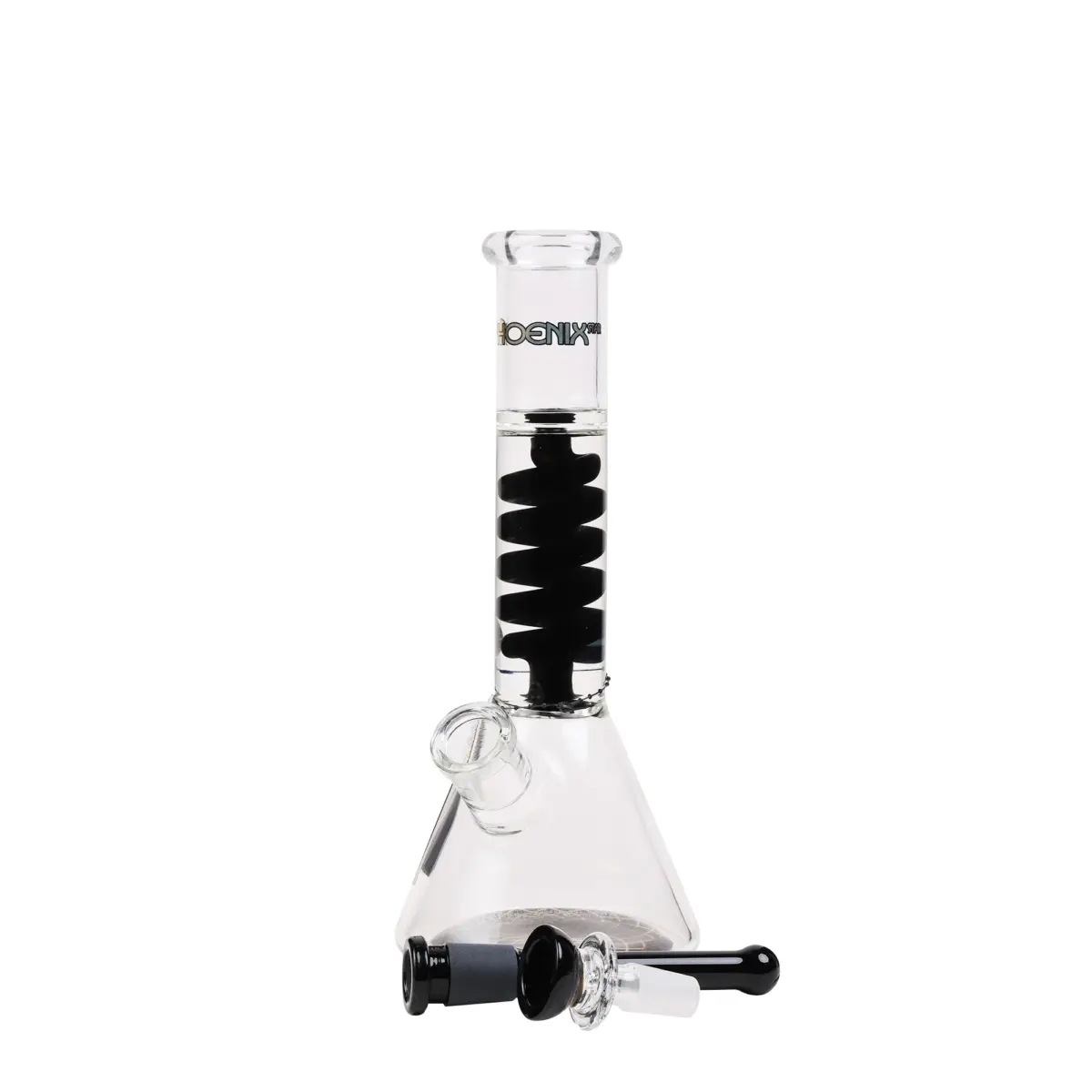 Phoenix | Black Twist Beaker - Glass Bong - Image 4