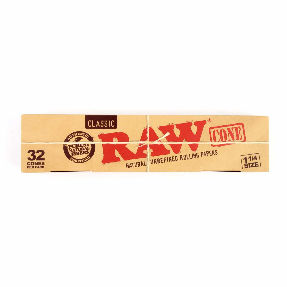 RAW | Classic - 1 1/4 Pre Rolled Cone | 32pcs - Image 1