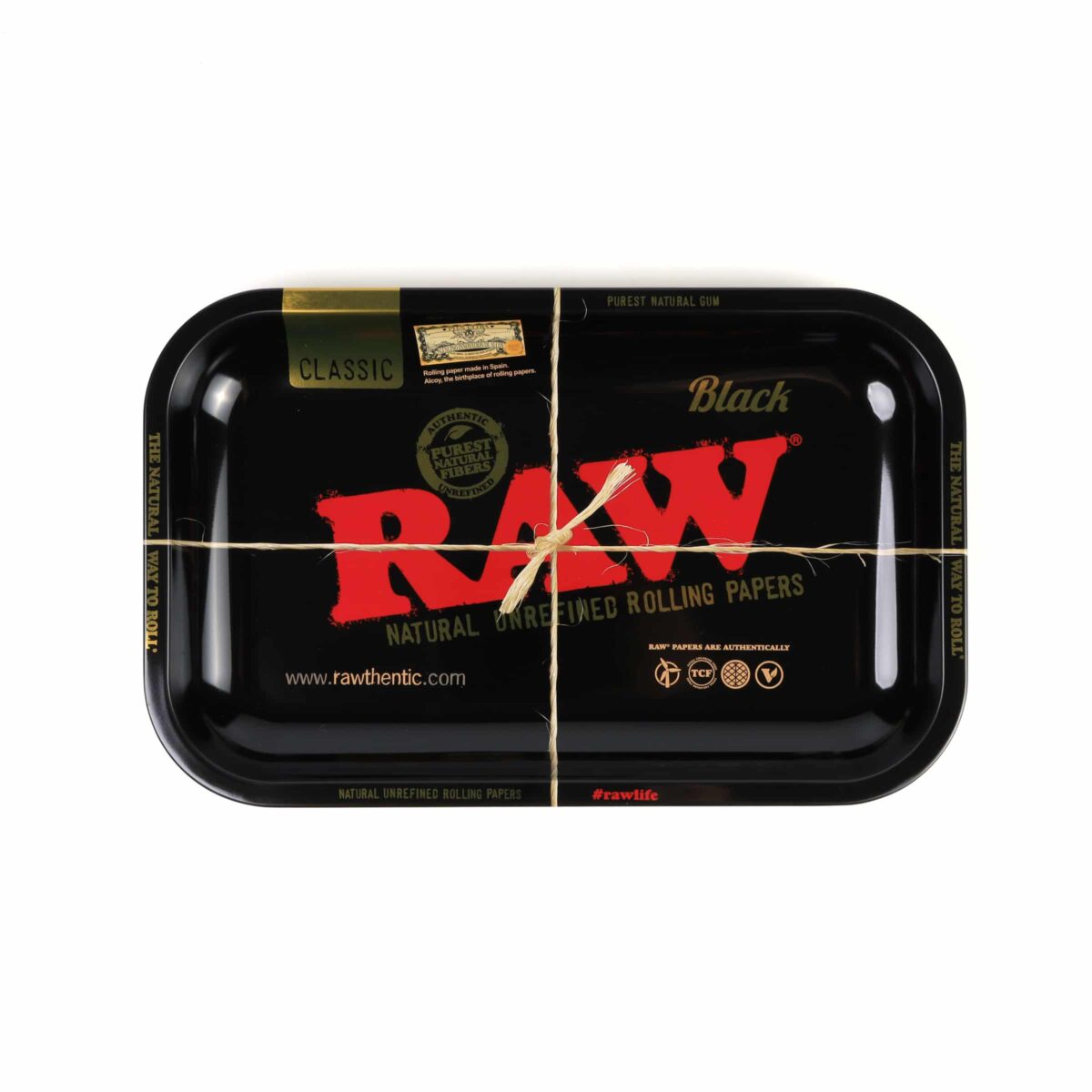 RAW | Black - Rolling Tray | Small - Image 1