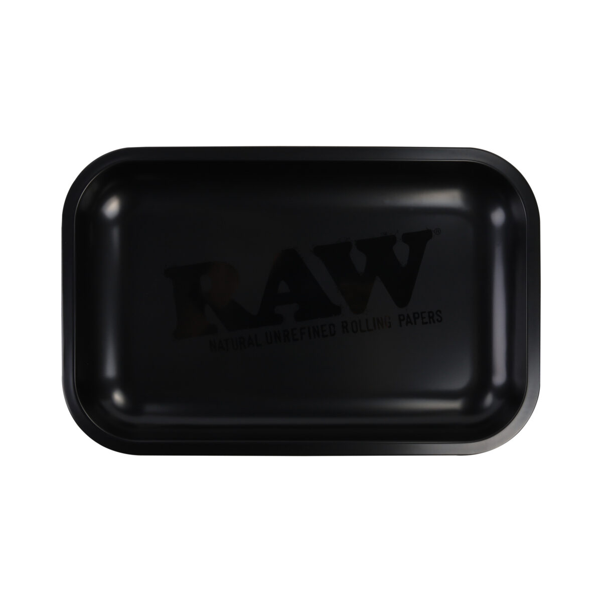 RAW | Black on Black - Rolling Tray | Small - Image 1