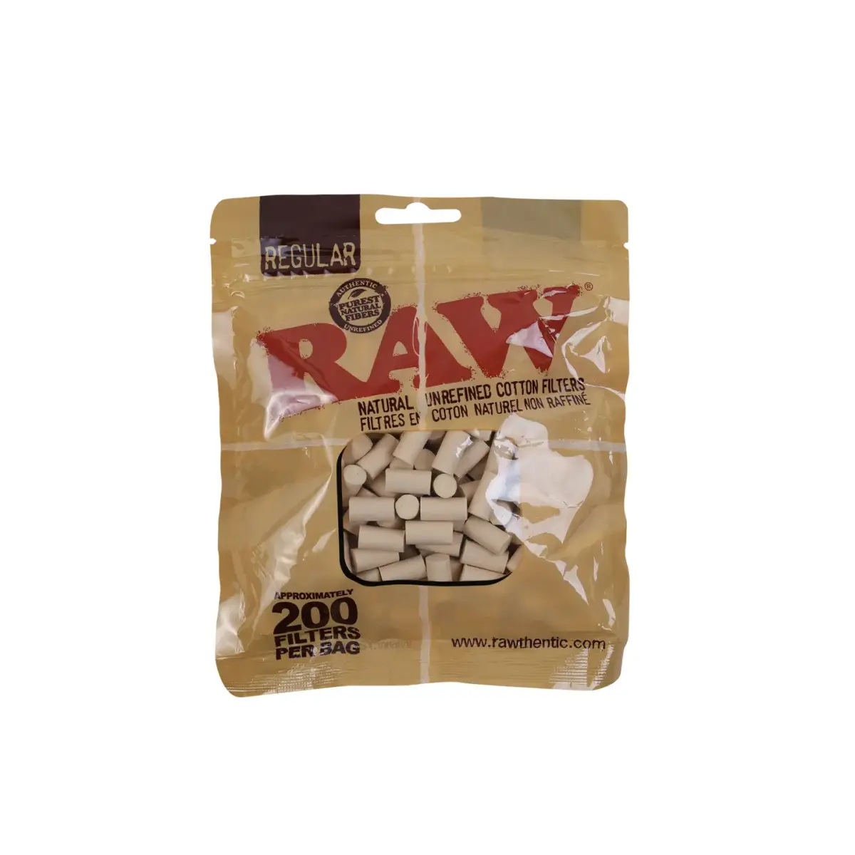 RAW | 8mm Cotton - Pre Rolled Tip | 200pcs - Image 1