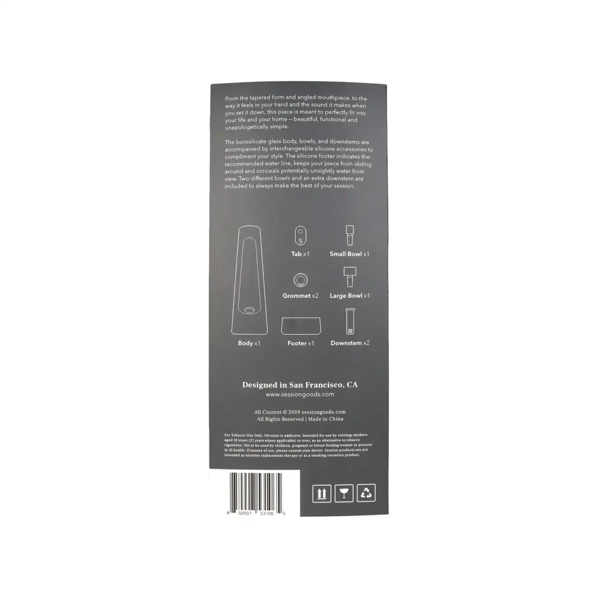 Session | Charcoal - Glass Bong - Image 9