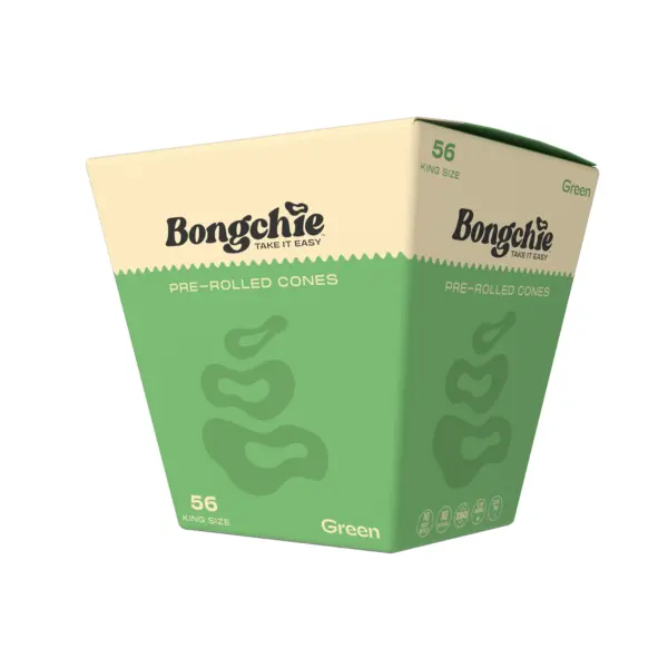 Bongchie | Green - KS Pre Rolled Cone | 56pcs