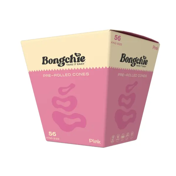 Bongchie | Pink - KS Pre Rolled Cone | 56pcs