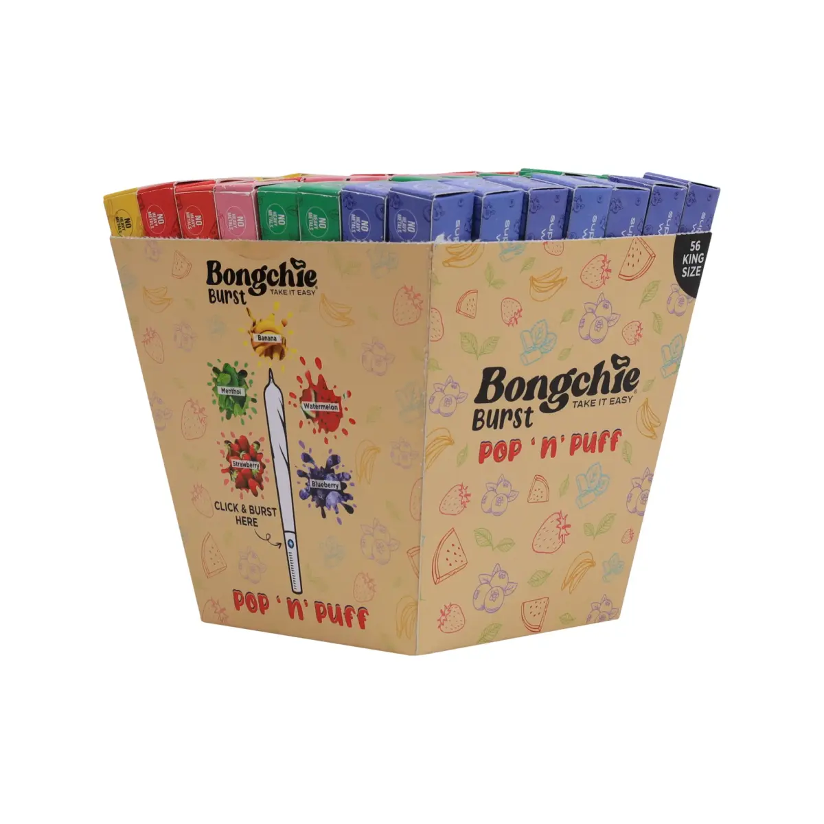 Bongchie | Mix - KS Pre Rolled Cone | 56pcs - Image 4