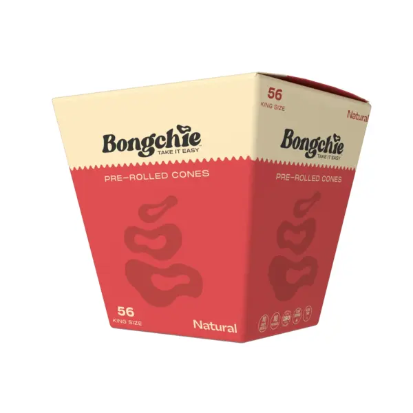 Bongchie | Unbleached - KS Pre Rolled Cone | 56pcs